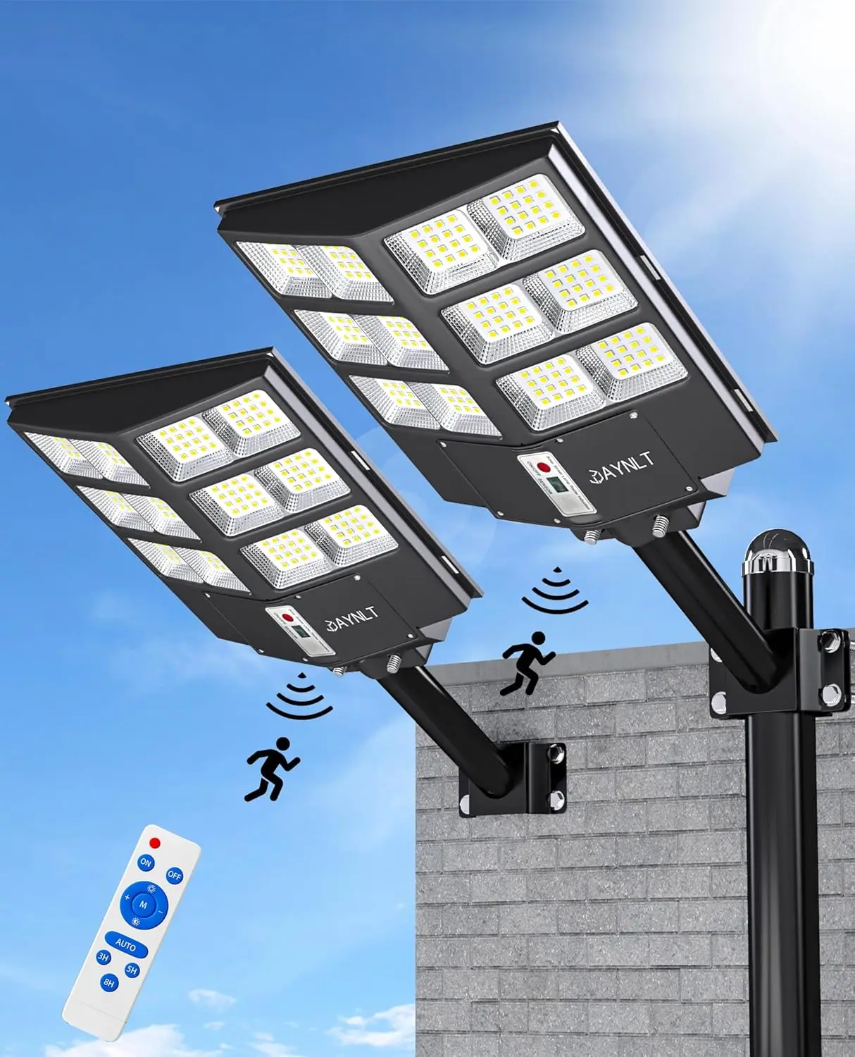 

Solar Flood Lights Outdoor Dusk to Dawn, IP67 Waterproof Solar Security Ligh