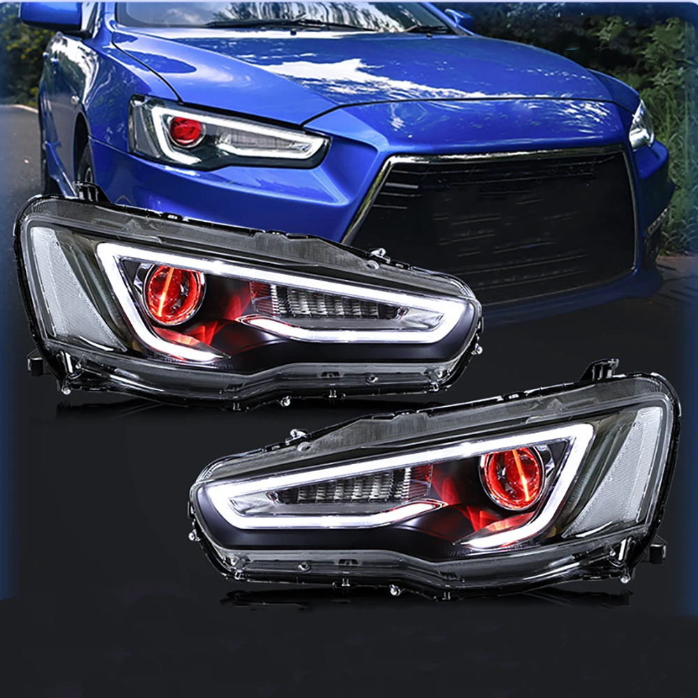 Car Modification Headlights For Mitsubishi Wing God 2008-2020 Car LED Lights Devil Eye Car LED Headlight Assembly