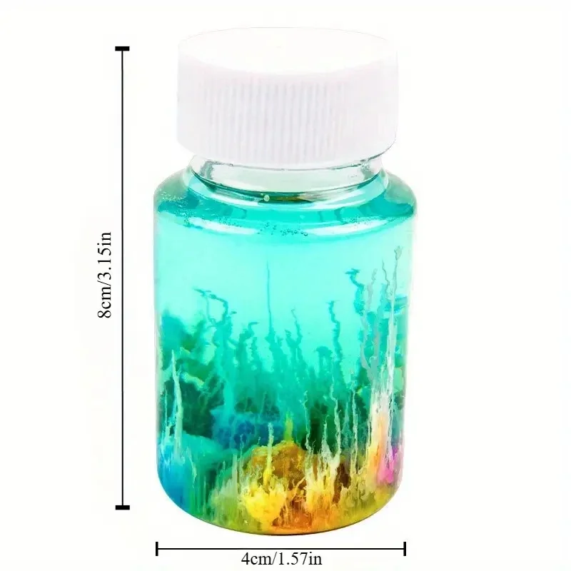 Kit de pierres de croissance en silicone de Sodium pour jardin magique, expérience scientifique de jardin en cristal pour la décoration de voiture, matière plastique, 1 pièce, 2025