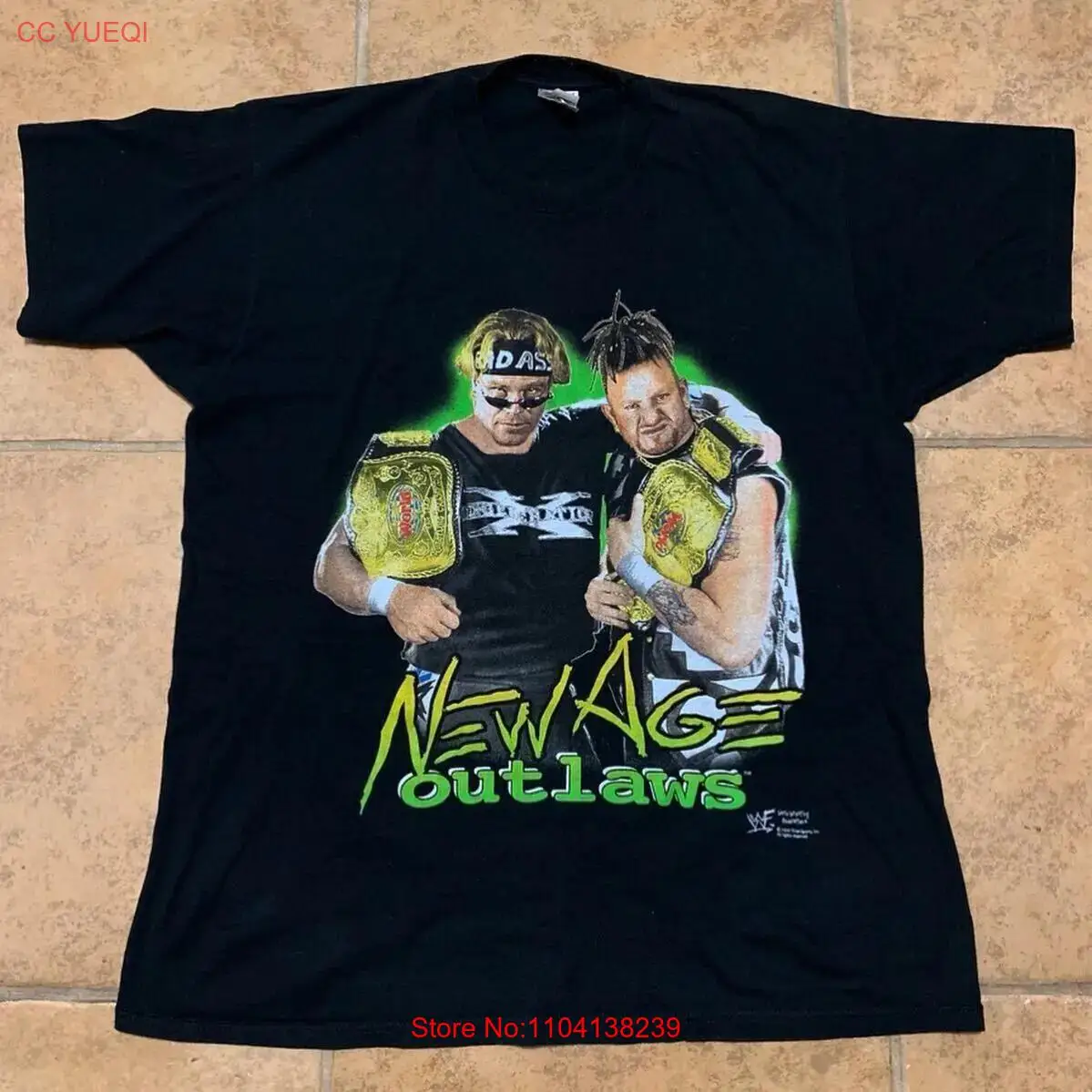 1999 Wwf New Age Outlaws Black T Shirt