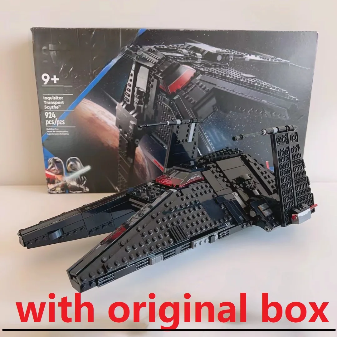 

With Original box 924PCS Stars Fighter Inquisitor Transport Scythe Building Blocks 75336 Birthday，Halloween，Christmas Gifts