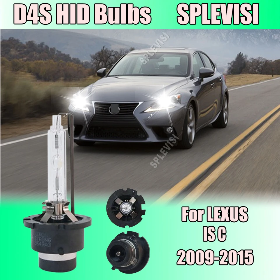 

2 шт., 35 Вт, ксеноновая лампа HID 6000K D4S, автомобильная фара, подходит для LEXUS IS C 2009 2010 2011 2012 2013 2014 2015