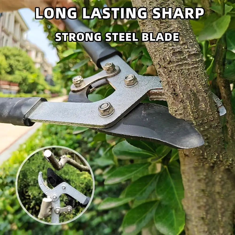 Heavy Duty 3 ชิ้นชุดตัดแต่งกิ่งสวน Loppers กรรไกร Pruners Hedges และพุ่มไม้เครื่องมือดูแลการบํารุงรักษาสนามหญ้า