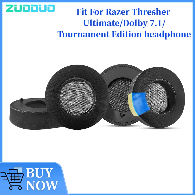 

ZUODUO Replacement Earpads for Razer Thresher Ultimate/Dolby 7.1/Tournament Edition Earmuffs Ultra-soft Sponge Cushion Cover