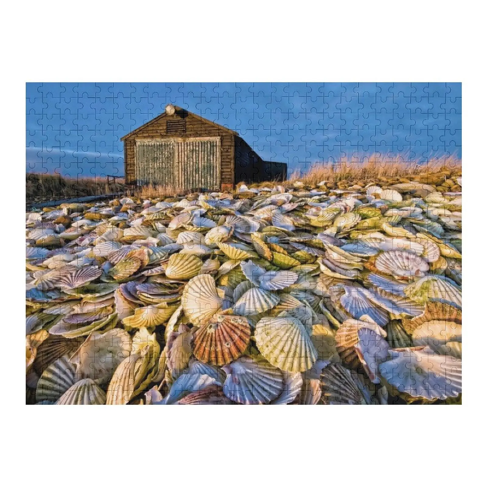 

Пазл Yesterday's Scallops, персонализированный детский подарок, произведения искусства, деревянный пазл с именем на заказ