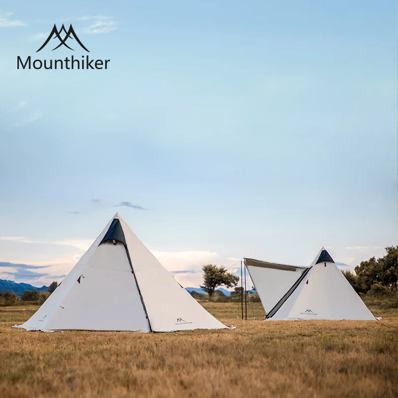 

Mountainhiker Outdoor Tent Camping Camp Black Tower Tent Wind Protection Sun Protection Silver Rain Protection Tent