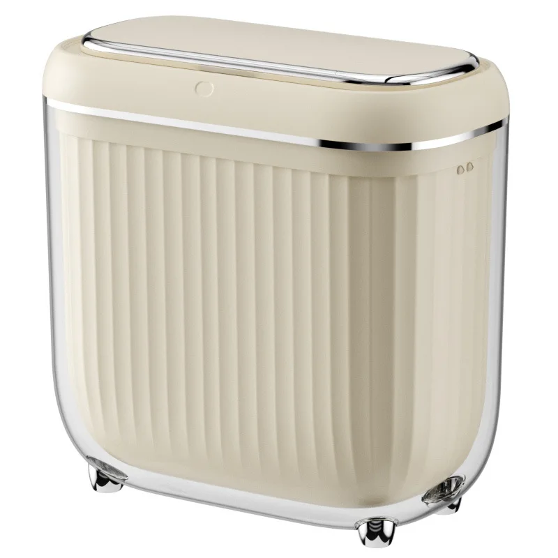 

Smart trash can living room high value inside and outside PET double can 14L large capacity induction trash can