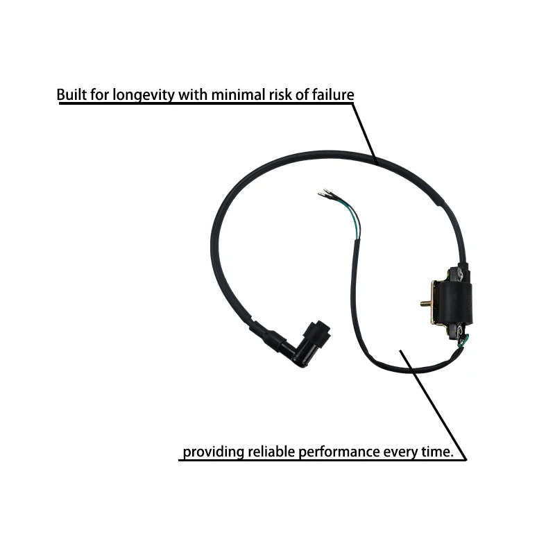 Motorcycle Parts Tools Rubber Ignition Coil 3 For 110cc To 125cc Dirt Bike Ignition Coil With Wire Plug Motocross Accessories