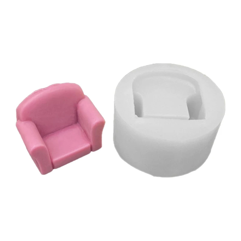 Pequeño sofá para asiento, molde silicona para manualidades, resina epoxi, molde para joyería, molde colgante fundición