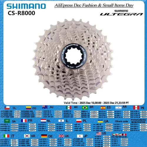 Shimano Ultegra R8000 105 R7000 11 velocidades bicicleta de carretera Cassette CS-R8000 11-25t 11-28t 11-30t 11-32t 11-34t 12-25t K7