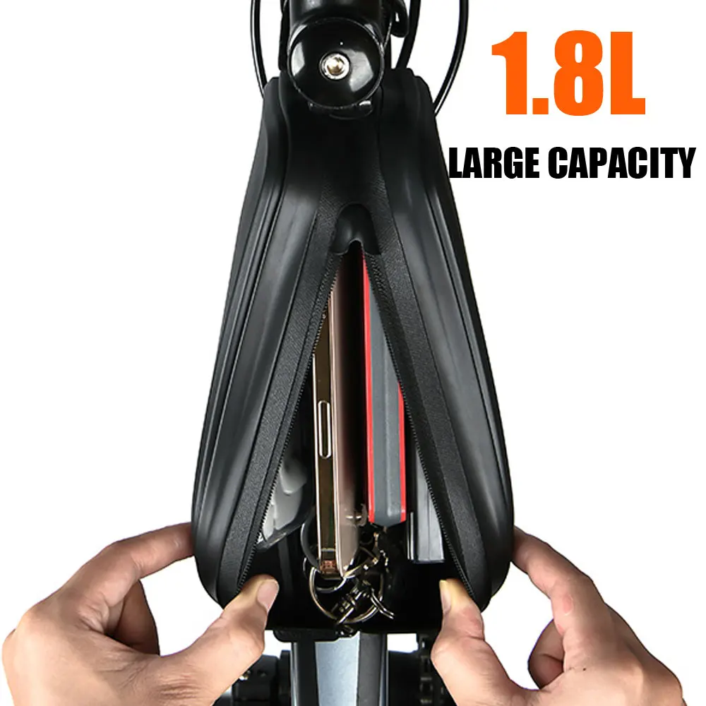 NEWBOLER New Waterproof Bike Bag MTB Road Cycling Accessories Top Tube Front Frame Bicycle Bag Pouch For Bike Mobile Phone Bag