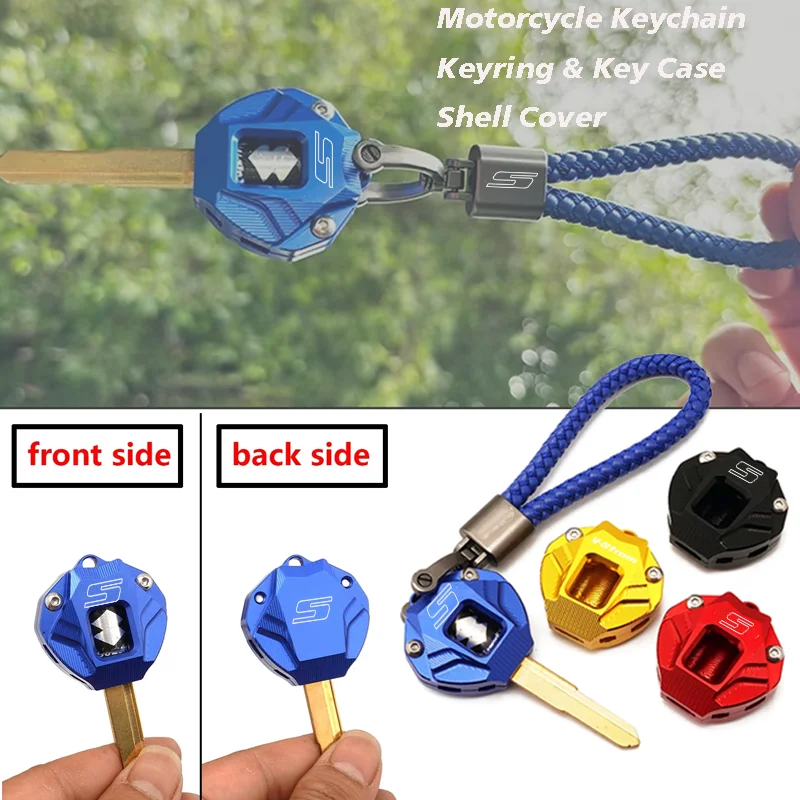 

Motorcycle CNC Key Cover Case Shell & Keychain KeyRing For Suzuki GSX-S 750 1000 1000GT GSXS750 GSXS1000 GSX-S750 Accessories