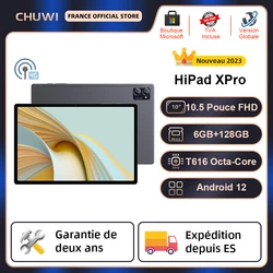 CHUWI-Tableta HiPad XPro versión Global, Tablet de 10 pulgadas con Android 12, Unisoc T616, ocho núcleos, 4G LTE, 6GB, 128GB, 13MP, batería de 7000mAh