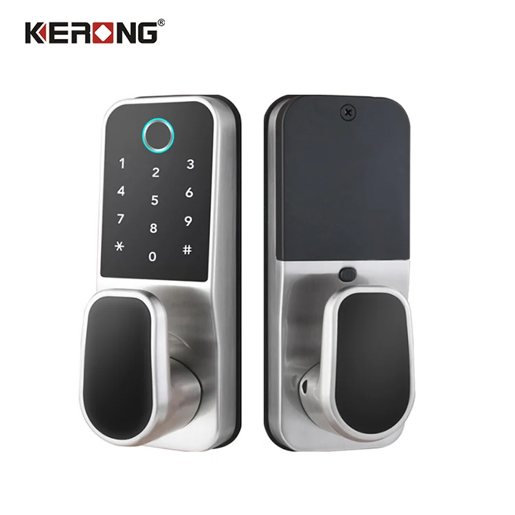 Imagem -03 - Inteligente Eletrônico Segurança Door Lock Teclado Deadbolt Lock Digital Fingerprint Fechadura da Porta Automática