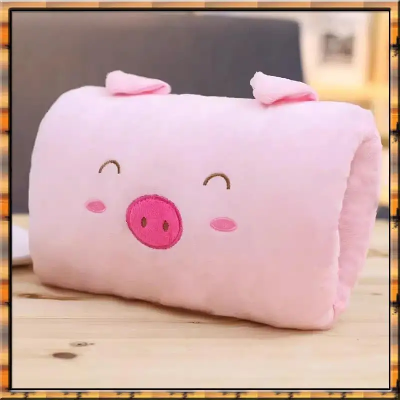 Sep N12R Kids Cute Gift Winter Cartoon Plush Hand Pillow, Travel Necessity Desk Nap, Weak Class Arm Warm Pillow