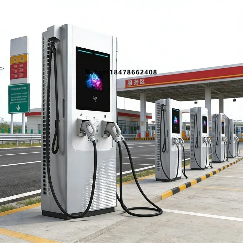 120kW EV Fast Charging Station Dual Interface CCS2 200A with 5m Cable Floor-Mounted for Electric Car Tower Charging Stations