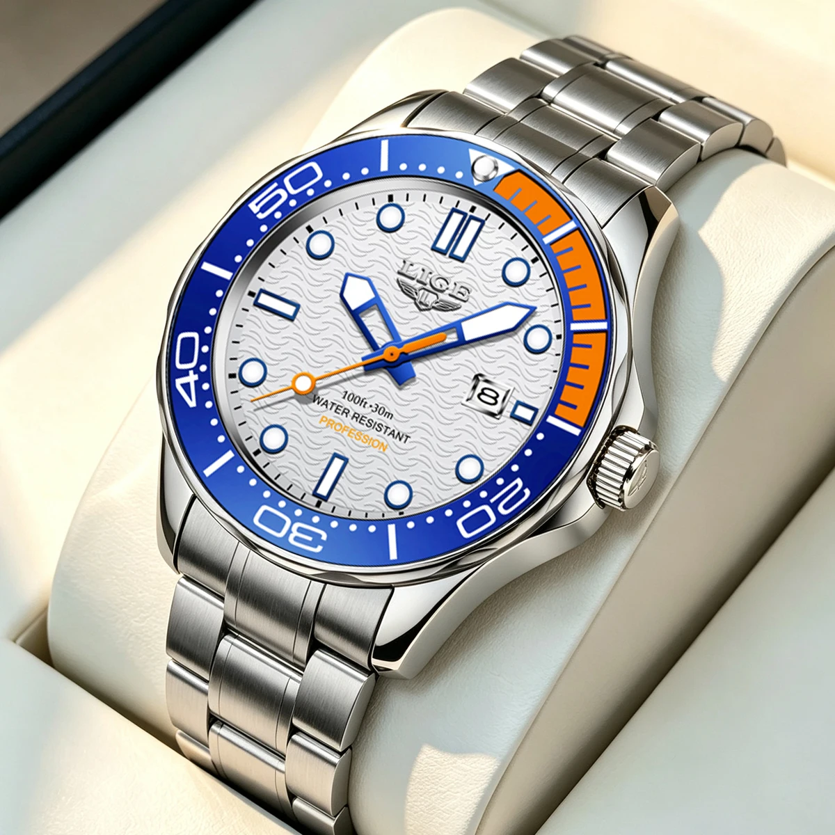 Timex Watches Smartwatch - LIGE Business Herren-Armbanduhr mit Datum, Chronograph,