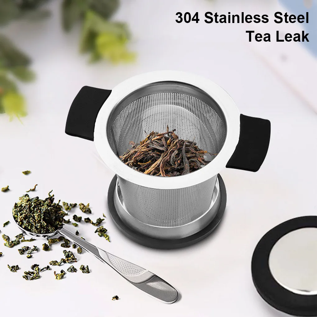 Hot! 1PC 304 Stainless Steel Reusable Tea Infuser Tea Strainer Teapot Loose Tea Leaf Spice Tea Filter Kitchen Accessories