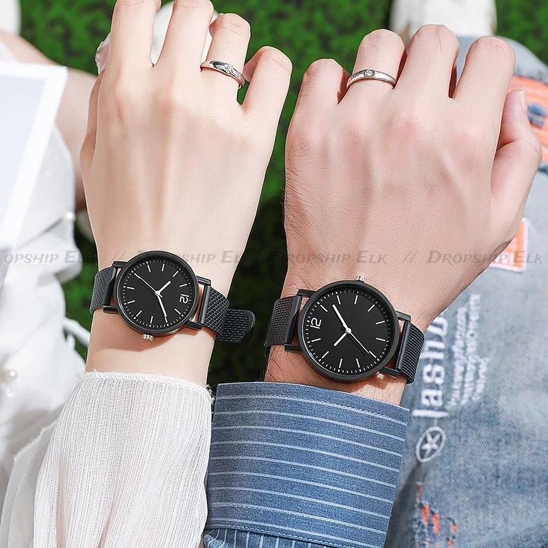 2個セット 高級恋人向け腕時計 レディース ブレスレットウォッチ ブランド レディース カジュアル クォーツ腕時計 スチール製 レディース腕時計 女性用腕時計