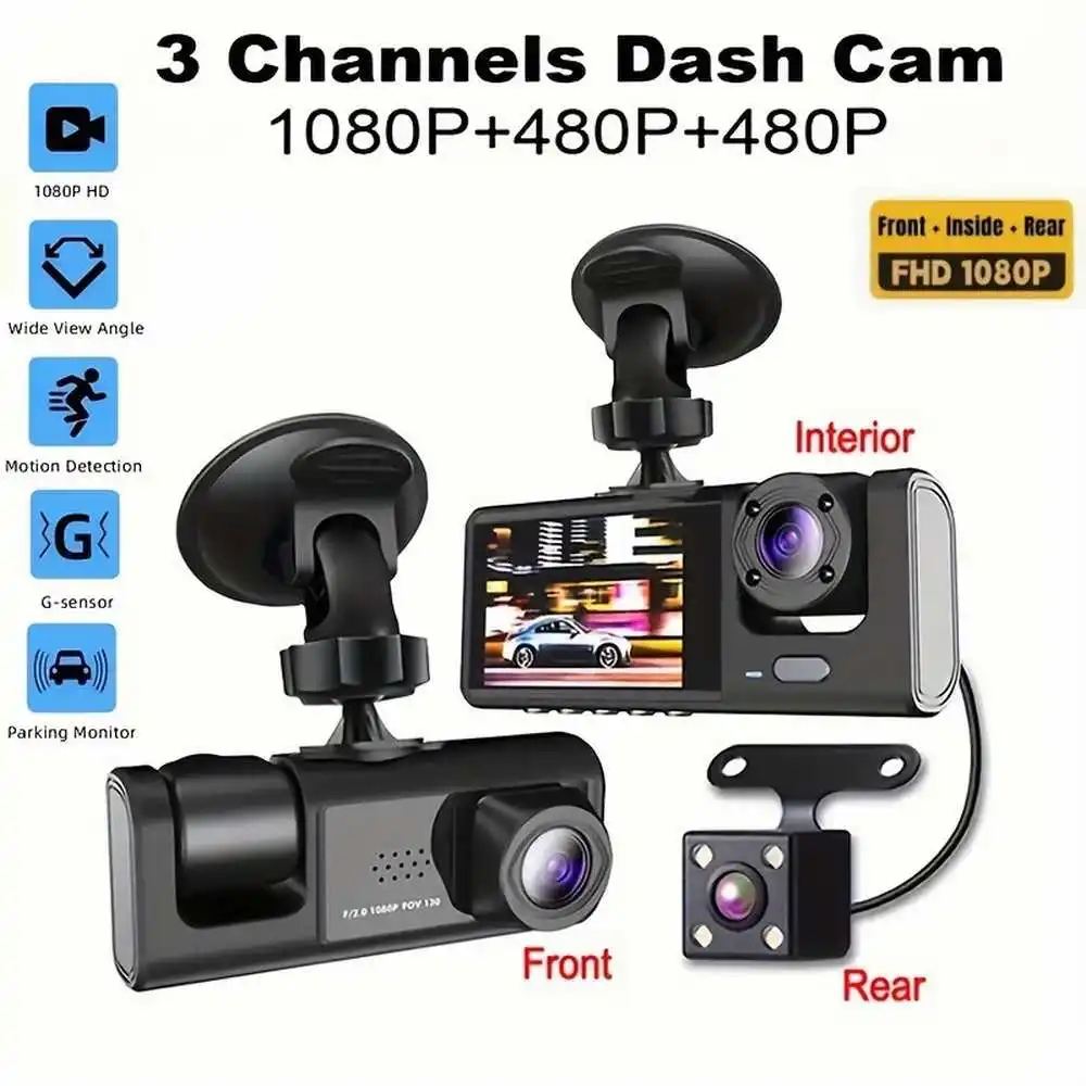 Dash Cam - Dashboard Cam Built-in Ultra Wide Angle Lens WiFi Dashboard Camera Video Recorder Car Driving Recorder Night Vision C