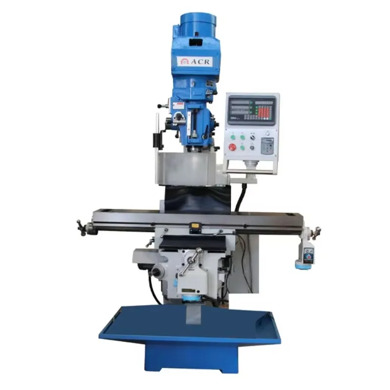 China Factory 5H Vertical Milling Machine Motor Power 2.2kw ISO40 Spindle Speed Range 65-4500rpm Milling Head Rotation