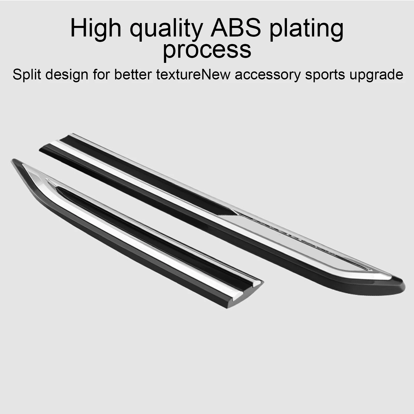 2PCS For VW Magotan Passat B8 With Rline Car Styling Car Chrome Car Side Fender Decoration Sticker Fender Trim Accessories