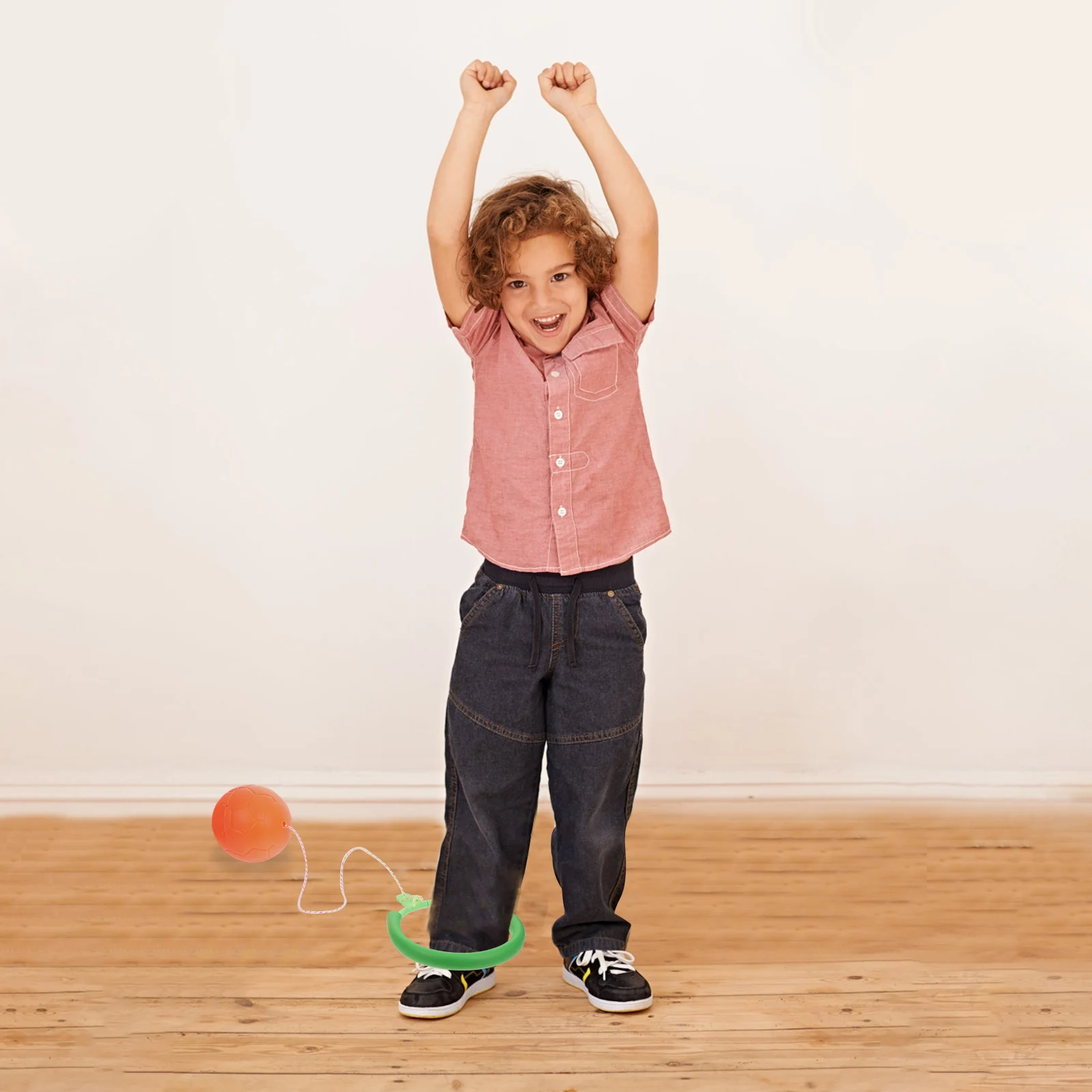 

Rotating Jump Ring Loop Boy Jumping Kids Bouncing Ball Lightweight Child