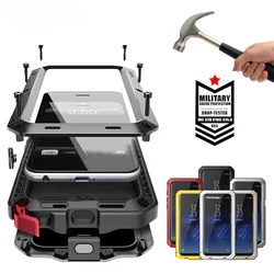 Heavy Duty Armor Metal Case For Samsung S26 S25 S24 S23 S22 S21 Ultra S20Plus Note 20 10 Tough Protective Cover Screen Protector