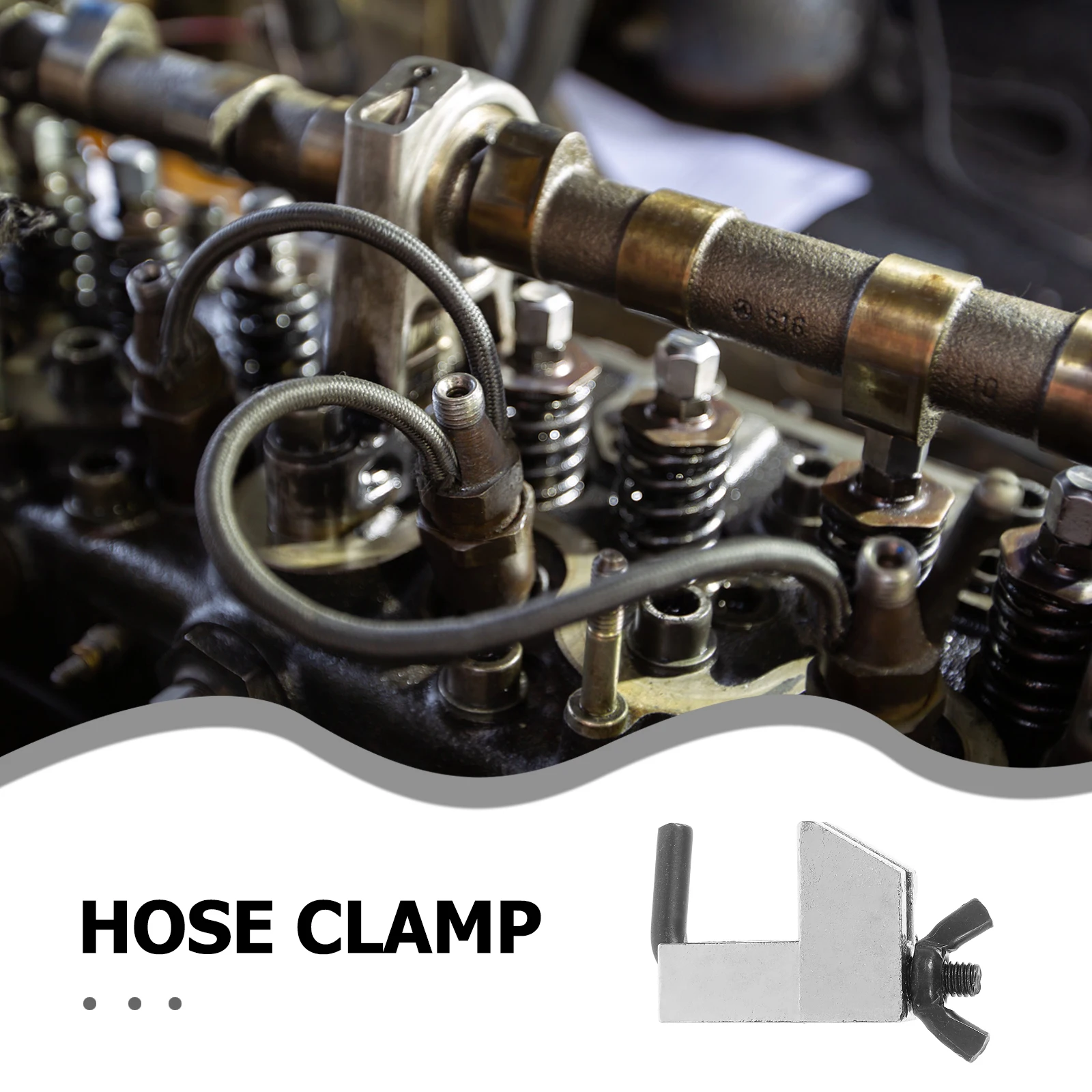 

5pcs 5 PCS Crimping Tool Brake Line Clamps Heavy-duty Hose Clamping Coolant Pliers Fuel Silver Flexible