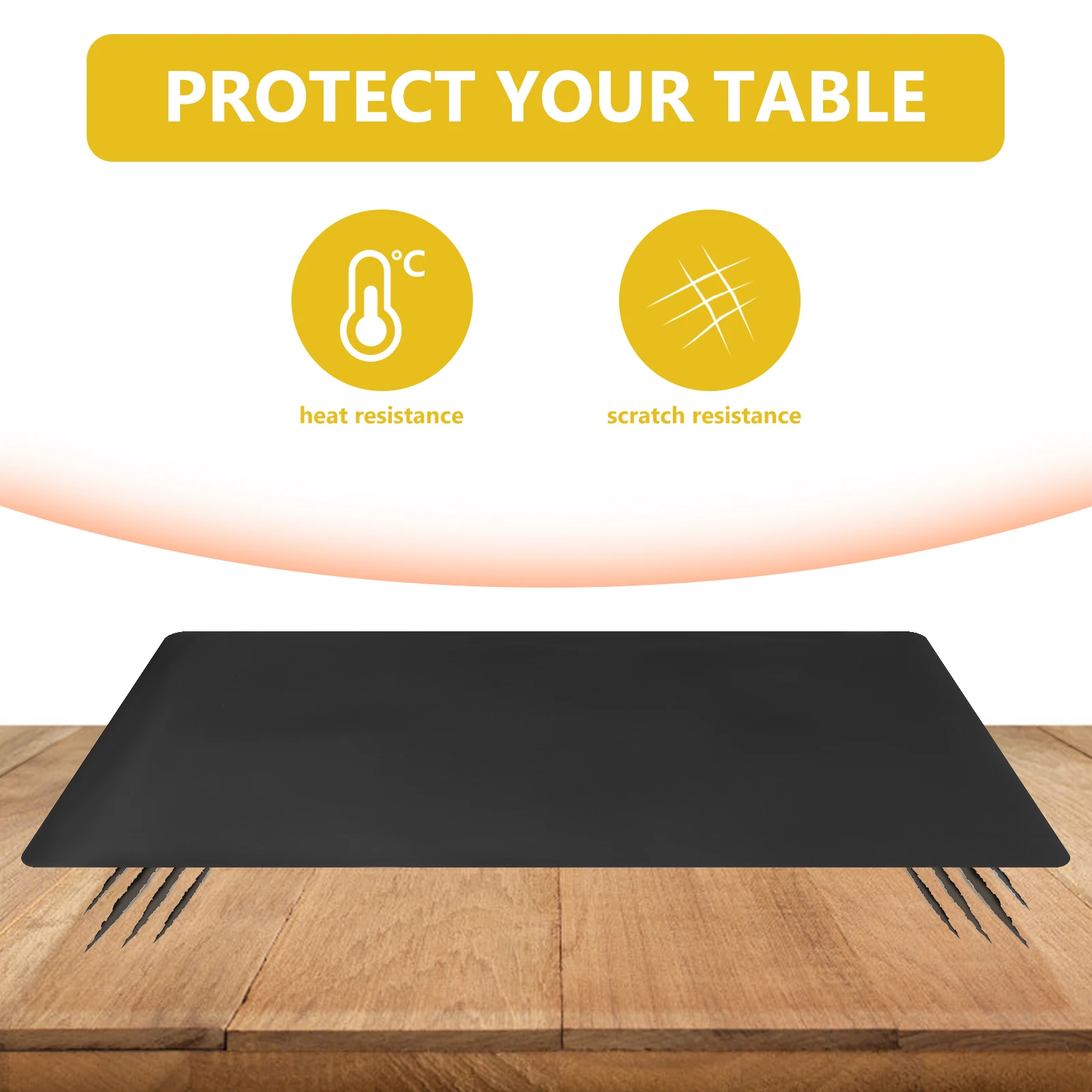 

Silicone Placemats Non Slip Kids Silicon Place Mats For Toddlers Toddler Dining Table Pads Easy Clean Black Kitchen Bar Supplies