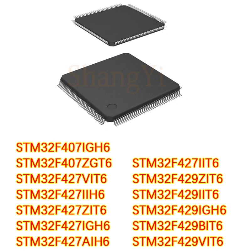 

1pcs/lot STM32F407ZGT6 F427 F429 VIT6 IIH6 ZIT6 IGH6 AIH6 IIT6 BIT6