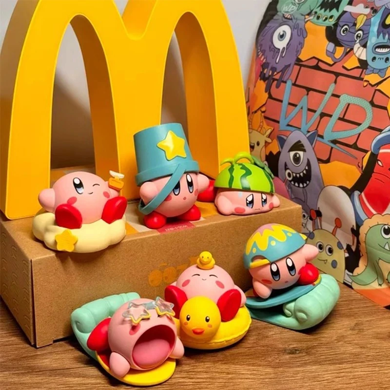 Q-نسخة أنيمي ستار كيربي صندوق أعمى اليدوية شاطئ حفلة الصيف تصفح المد اللعب لعبة الخبز زينة زخرفية هدية