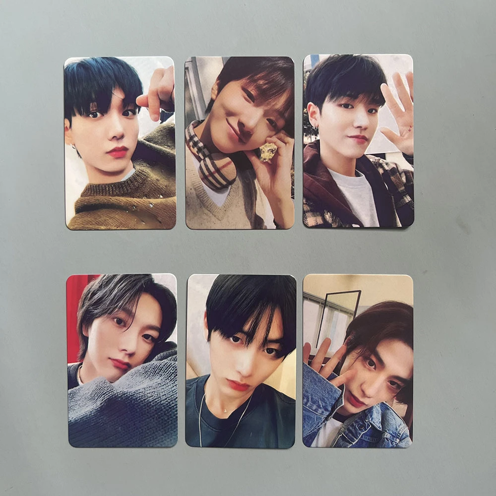 6Pcs/Set KPOP BOYNEXTDOOR Who Album Photocards SUNGHO RIWOO JAEHYUN LEEHAN TAESAN LOMO Cards Two-Sided Postcard Fans Collection