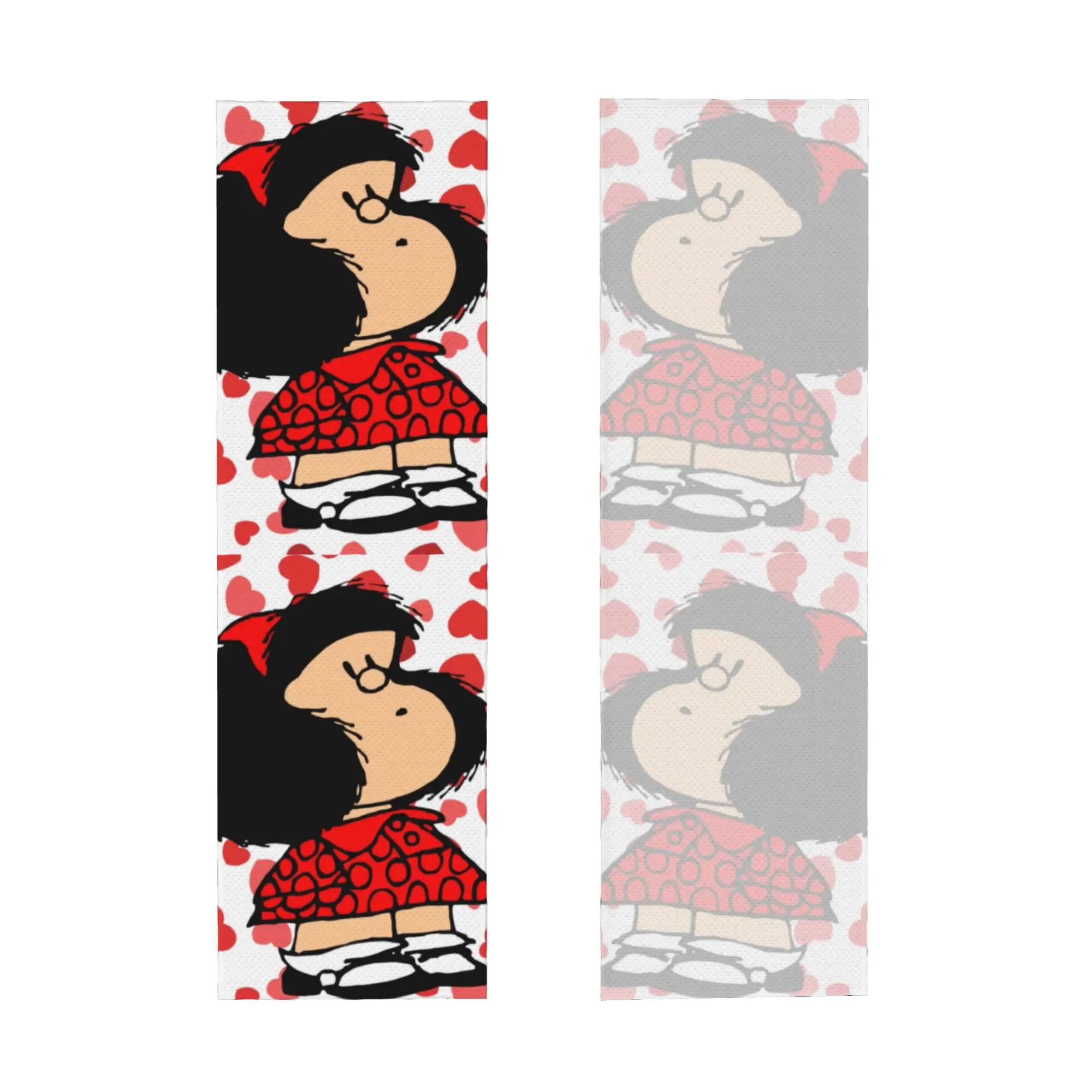 Cold Exercise Towel Mafalda Power with a Surprised Face Beach Sports Yoga Camping Towel Refreshing Sports Scarf Face Towels