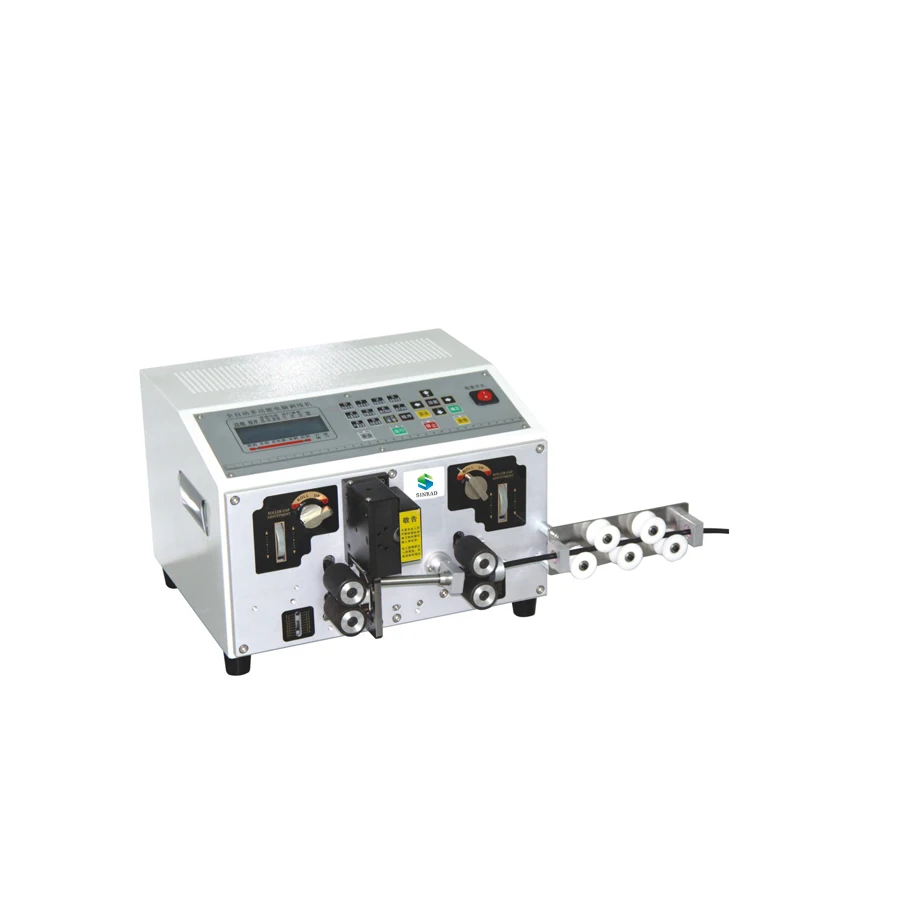 

Automatic wire cutting and stripping equipment copper cable wire harness cutting and striping twisting machine