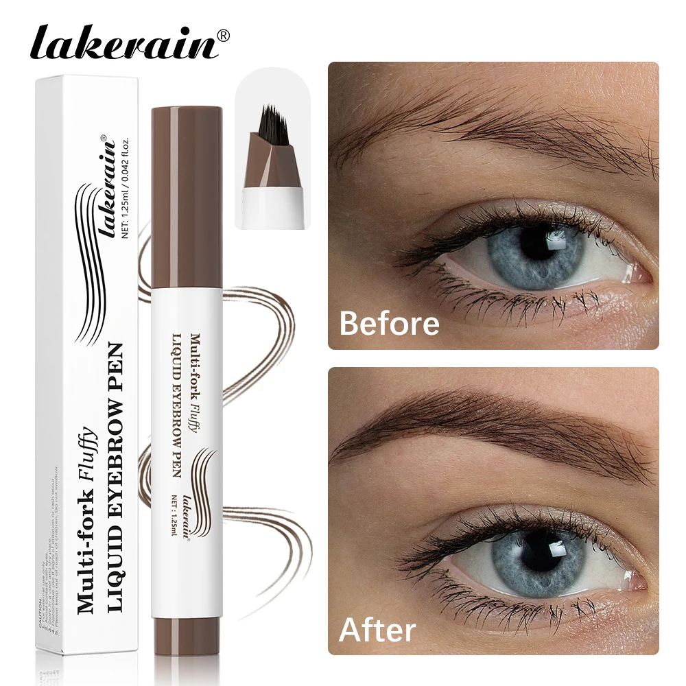 4D Eyebrow Microblading Pen With Forks Tip Waterproof Long Wearing Tattoo Pencil For Professional Makeup Artists