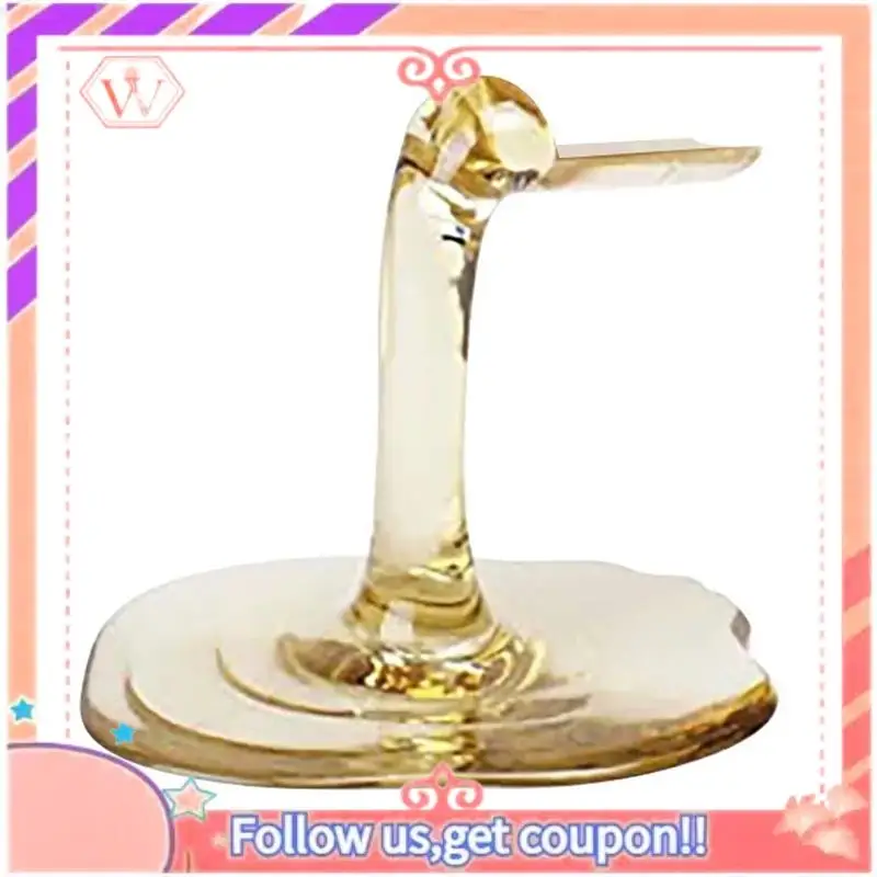 Creative Mini Wine Bottle Stand Acrylic Spilled Holder Desktop Rack Ornament Yellow Highly Recommended