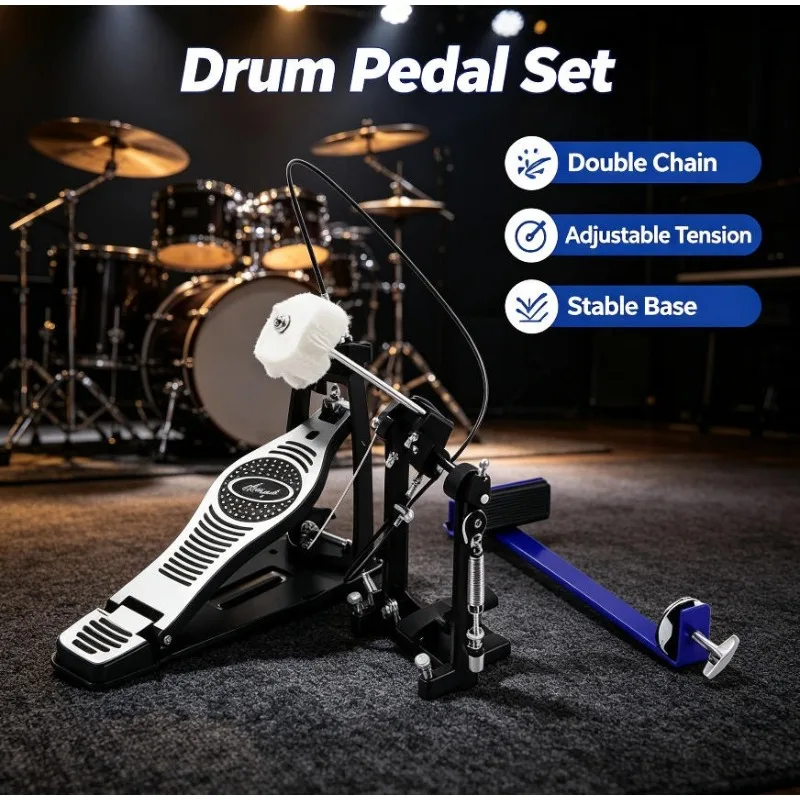 Pedals Professional Monolithic Frame Aluminum Die Cast Low MOQ Drum Pedals Musical Instrument Accessories
