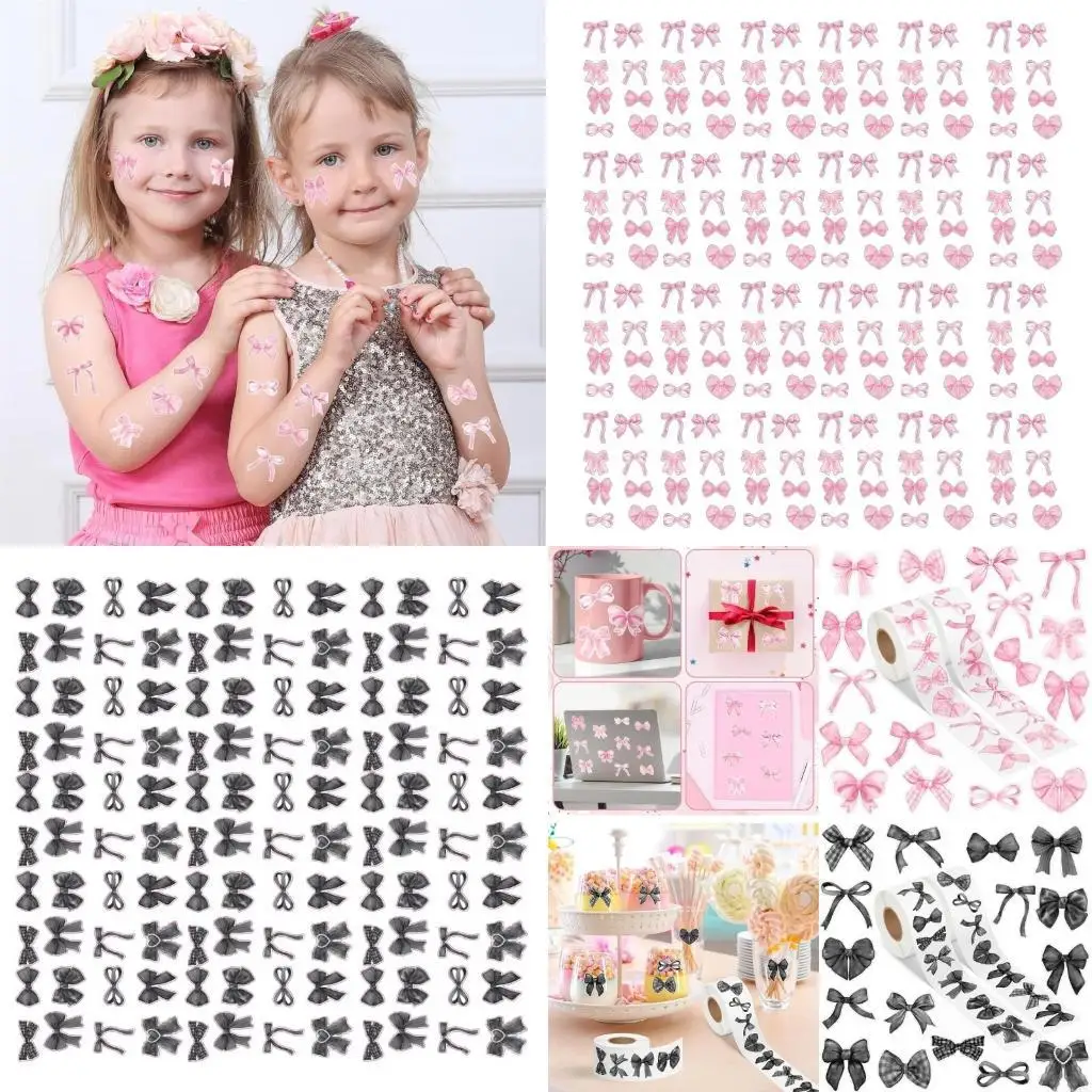 500Pcs Bowknot Sticker for Scrapbooking Notebook Journal Water Bottle Laptop Skateboard Children Motivational Sticker 896C