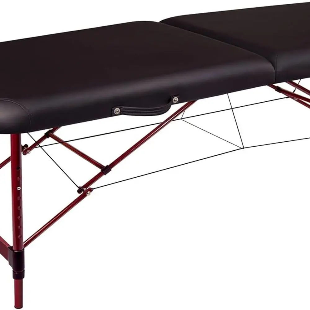 

Portable Zephyr Massage Table Set - Ideal for Tattoos and Spa Treatments (Black & Maroon)