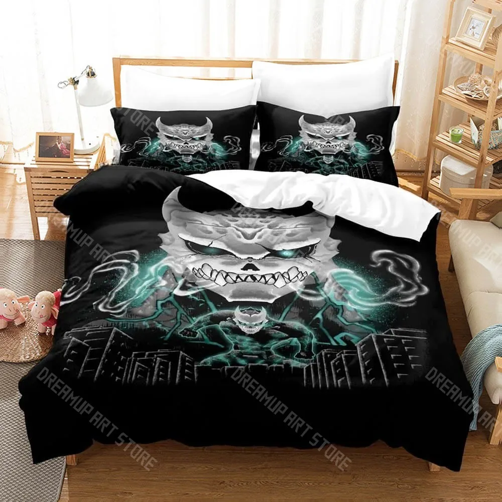 3D Printed Kaiju No. 8 Anime Bedding Set for Boys Girls Duvet Cover Pillowcase Twin Queen King Full Single Double Sizes