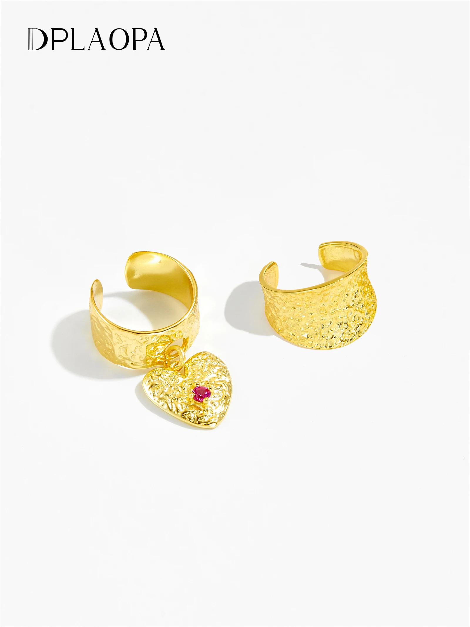 

DPLAOPA 925 Серебряная серьга-кафф из стерлингового серебра с золотым покрытием, без прокола, 1 шт., роскошные винтажные изысканные повседневные ювелирные аксессуары