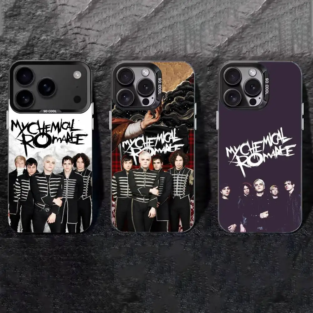 

MCR Fan Icon My C-Chemical Romance Phone Case For iPhone 17,16,15,14,13,12,11 Plus,Pro Max,XS,Colored silver phone case