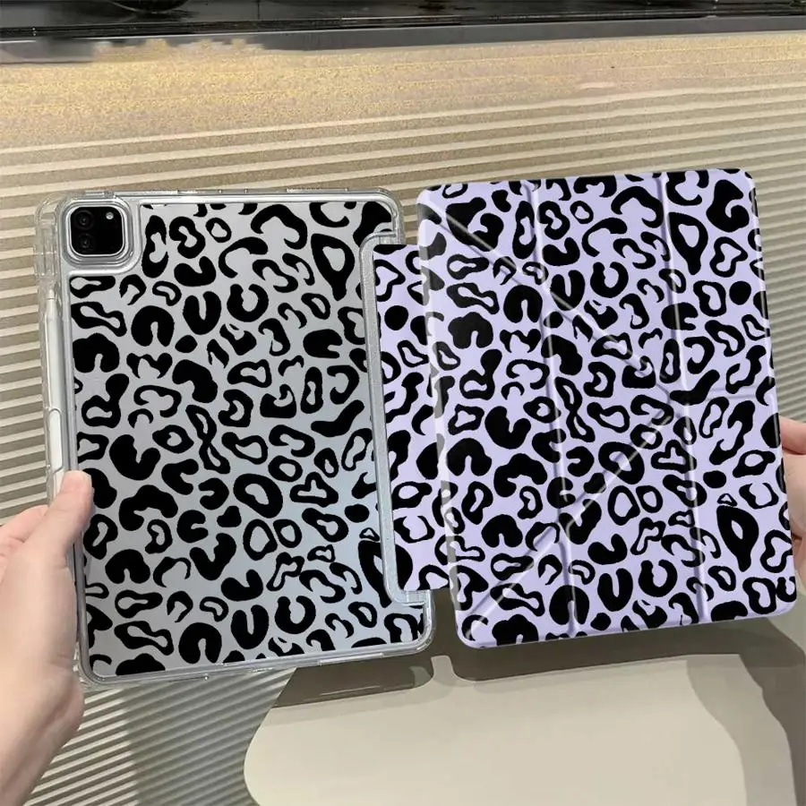 

Leopard Print Tablet Case For iPad Pro 11th 10th 9th 8th 7th 12.9inch Mini 6 7 Pro 2025 Air 4 5 M3 M2 1 2 M4 11inch Y-Fold