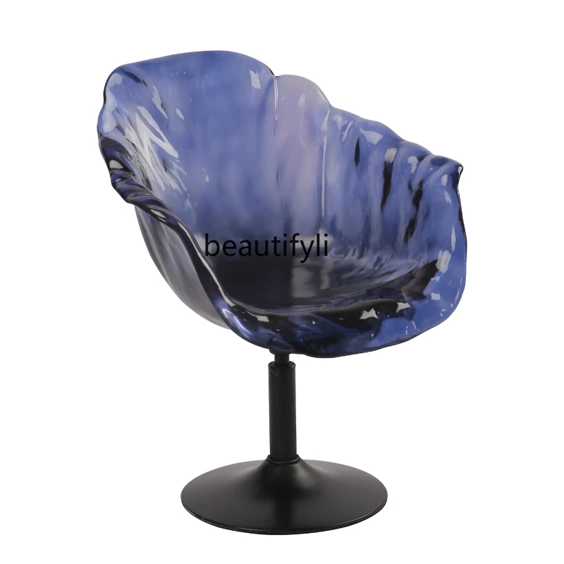 

TT Customized Modern Light Luxury Transparent Resin Chair Sculpture Hotel Sales Office Landing Home Living Room Decoration