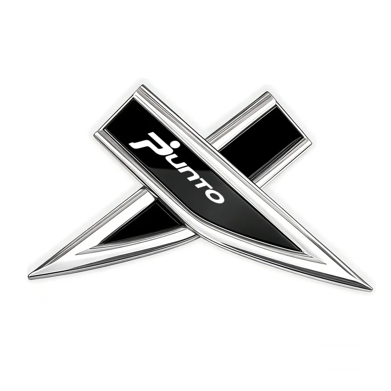 DIY Car Emblem Fender Blade Decal Badge Car Body Protective Sticker for fiat punto Auto Accessories