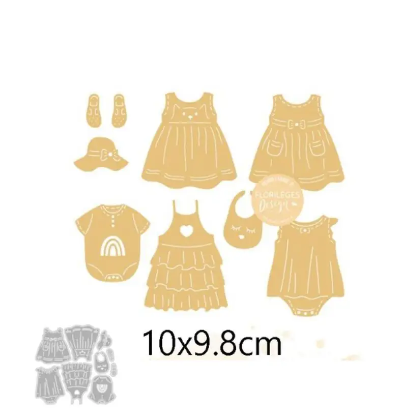 baby clothes DIY Cards Scrapbooking Decor Embossing Dies Cut Stencils Folder Craft Delicate Metal Die Cutting Dies