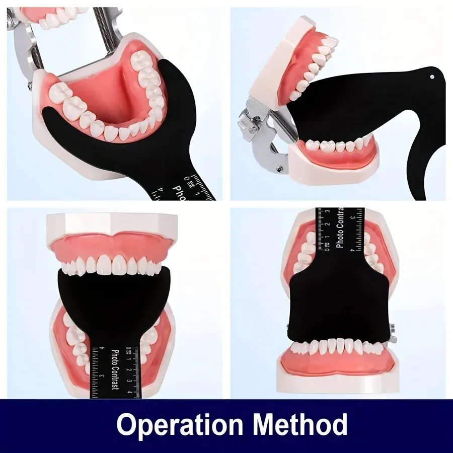 6 sztuk/zestaw Dental ortodontyczne czarne płyta tła zdjęcie płyta tła wewnątrzustne zdjęcie płyta tła 134 stopni podgrzewane