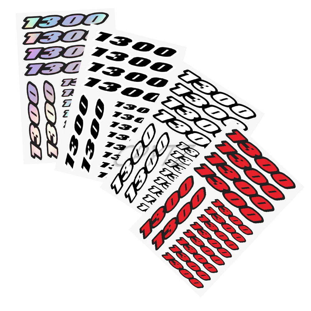 Motorcycle Stickers Number Decals Fit for FJR 1300 CB1300 Super Four  R1300RT GSX 1300B-King