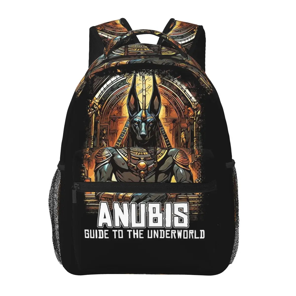أنوبيس دليل الله المصري القديم إلى العالم السفلي حقائب الظهر بنين بنات حقيبة الكتب الطلاب الحقائب المدرسية حقيبة كتف للأطفال